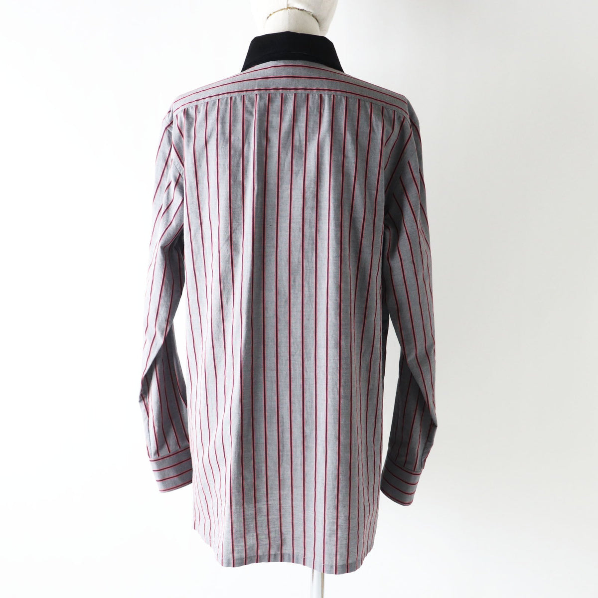 CHANEL Long sleeve shirt 22B P73409 cotton Gray x Pink x Black 36