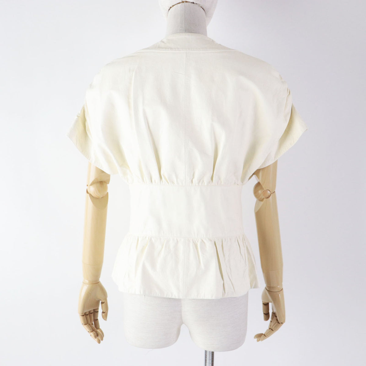 CHANEL leather jacket P60304 lambskin Ivory LA PAUSA 34
