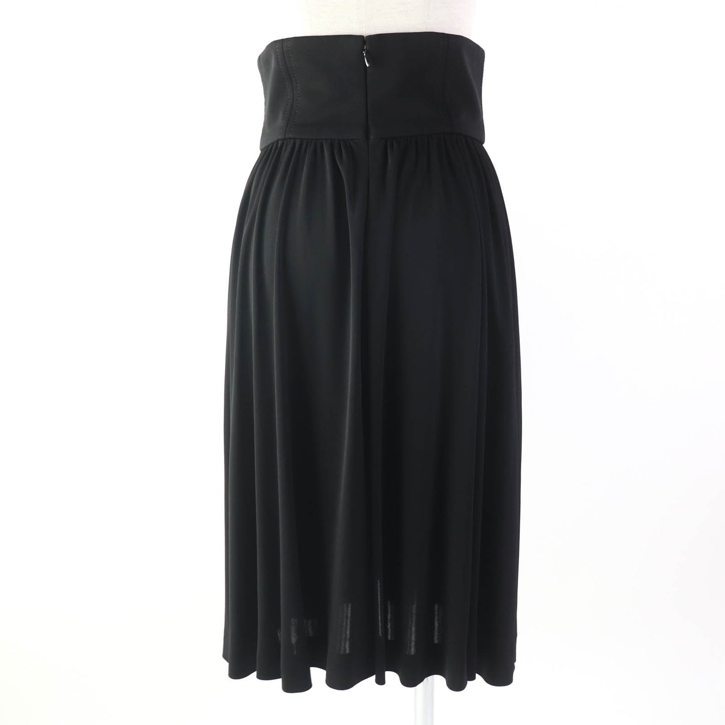 CHANEL flare skirt P54660 Rayon black 36