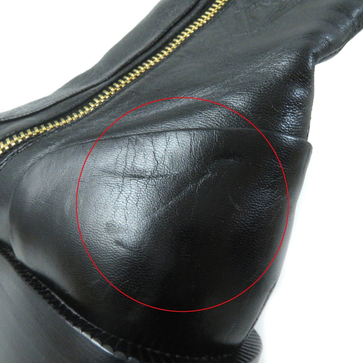 CHANEL short boots G39172 leather black 36.5