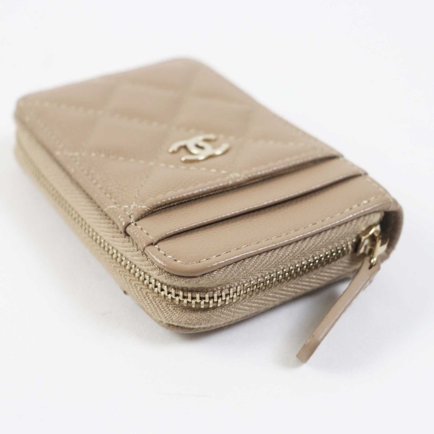 CHANEL Coin case AP1650 Caviar skin beige Timeless classic