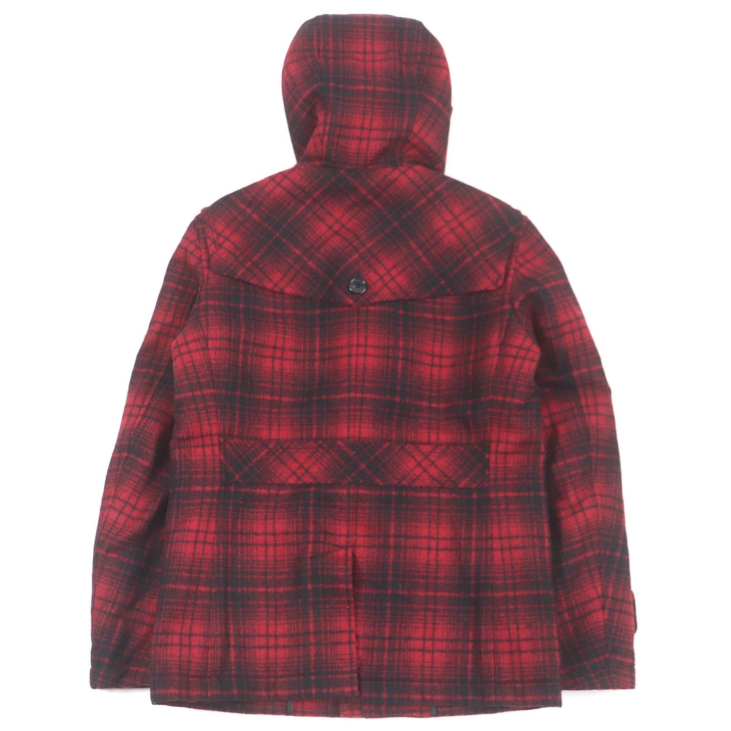 Burberry Wool Nylon Toggle Hoodie Duffel Coat M