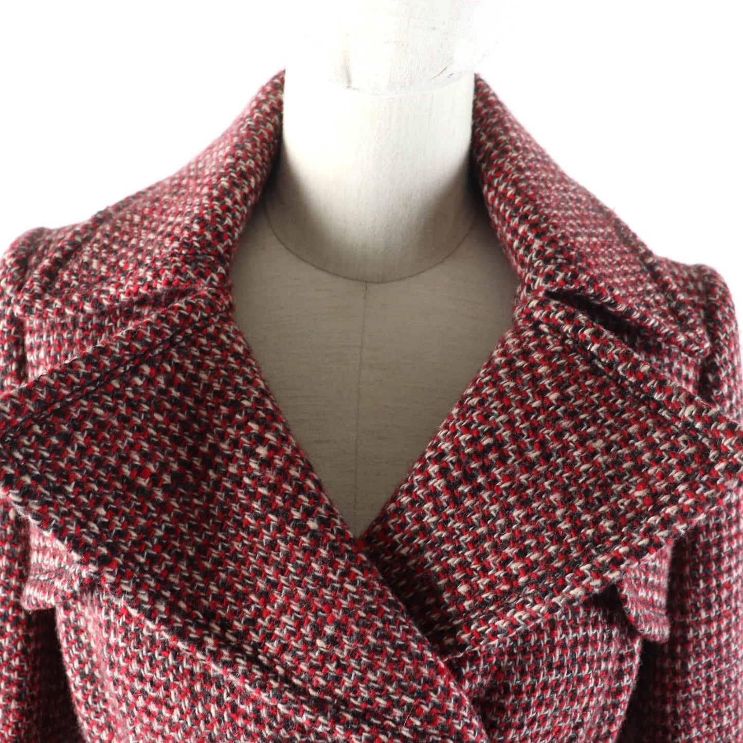 Burberry Wool Nylon Tweed Coat Women