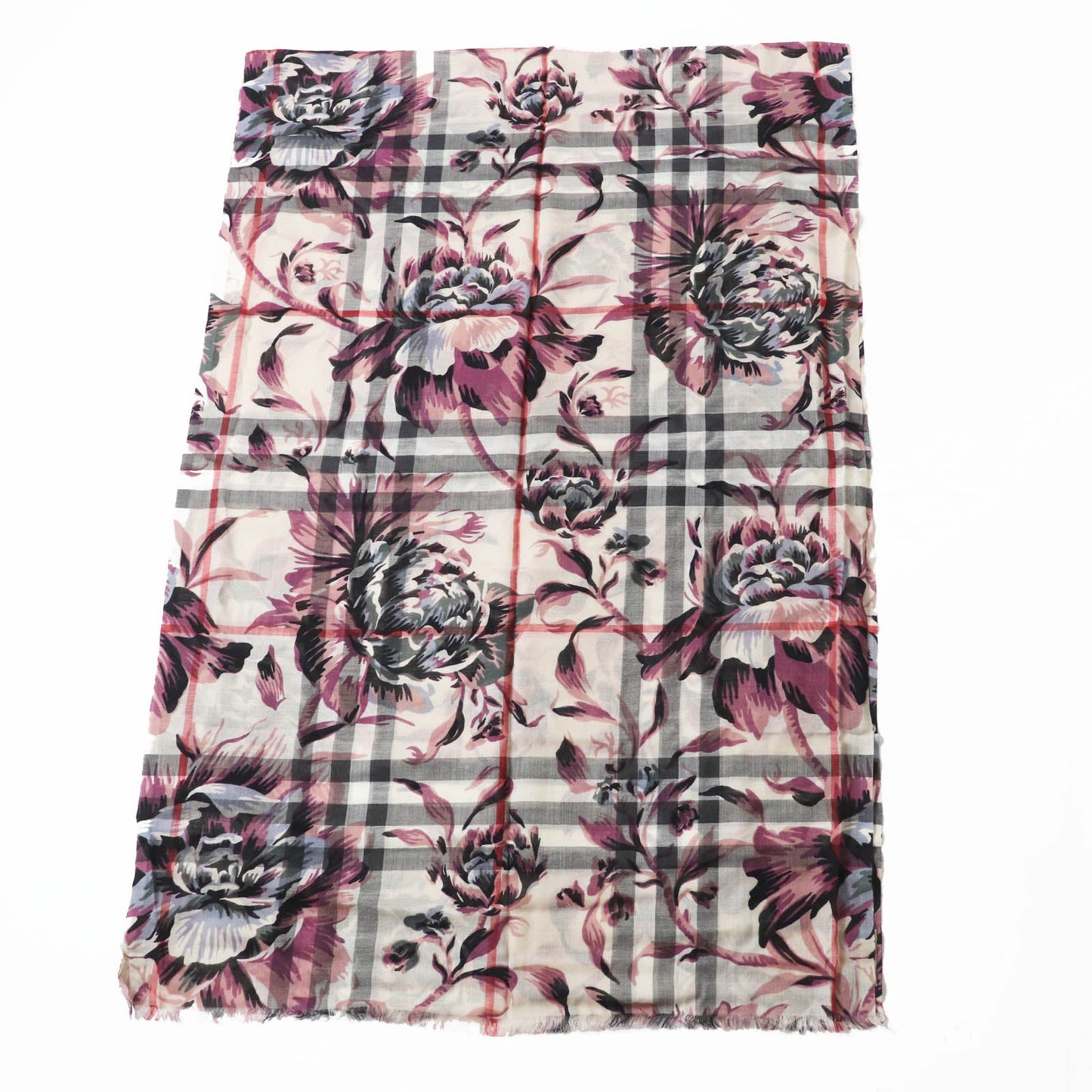 Burberry 4043946 Wool Silk Large Stall