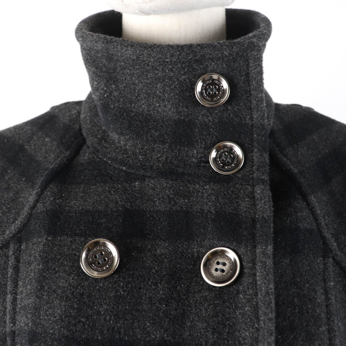 Burberry Wool Cashmere Check Chester Coat Women