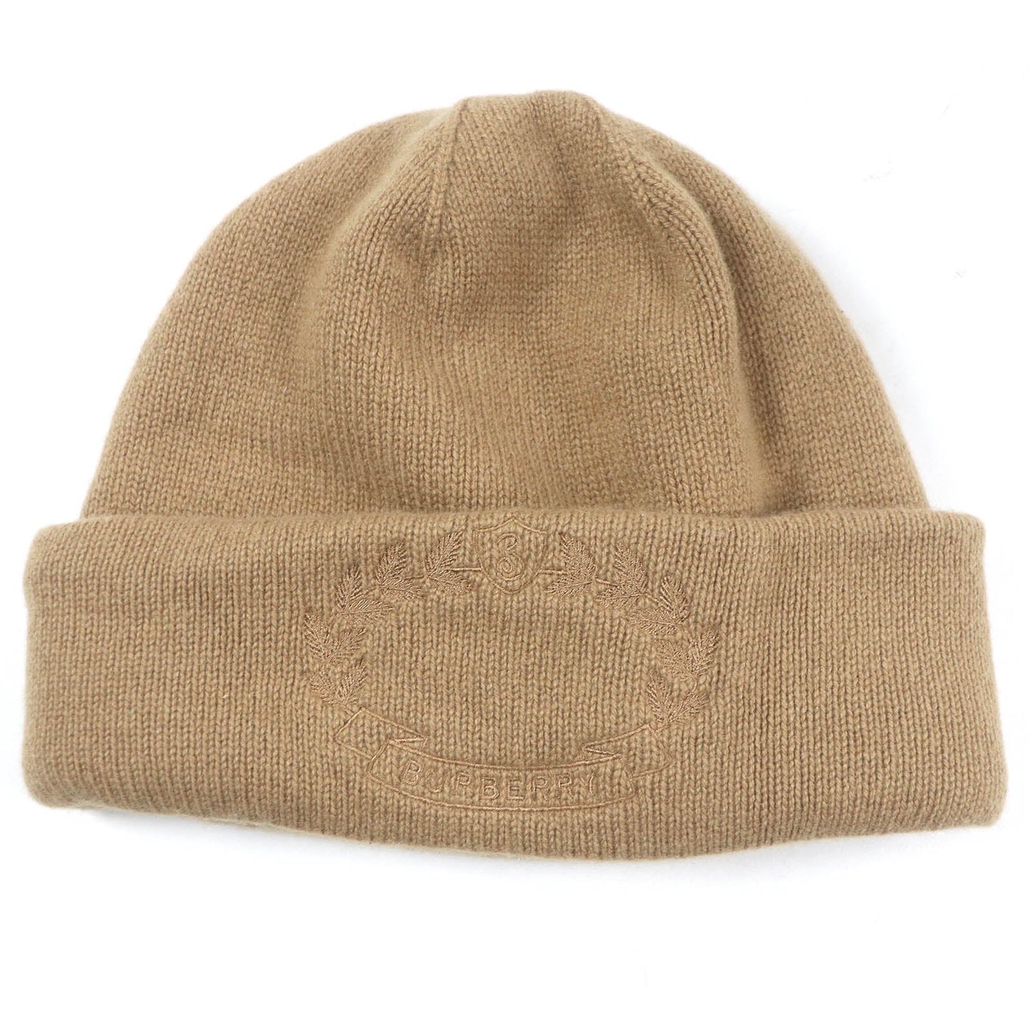 Burberry Cashmere Logo Beanie Brown