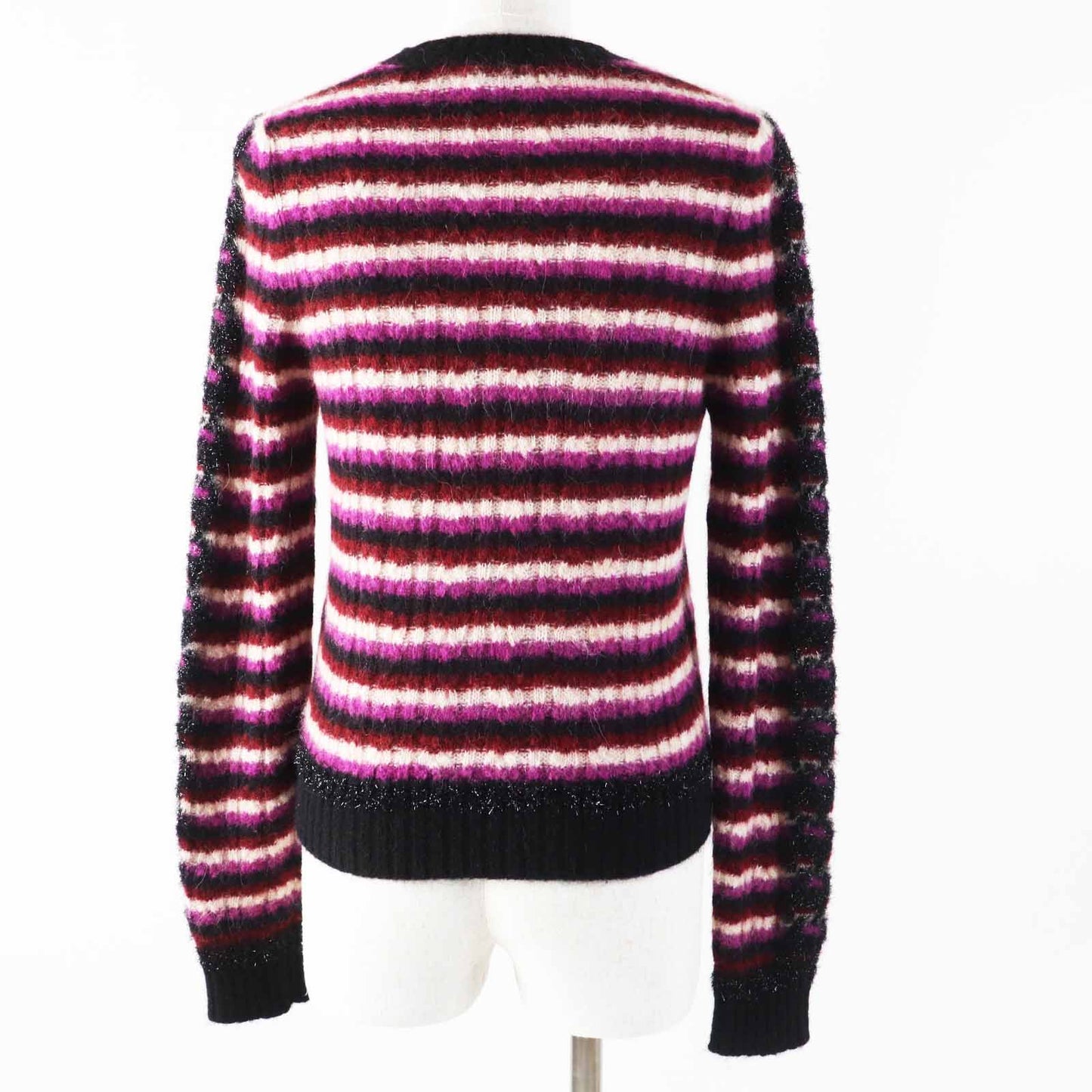 Chanel COCO Mark Chain Border Pattern Alpaca Polyamide Knitwear