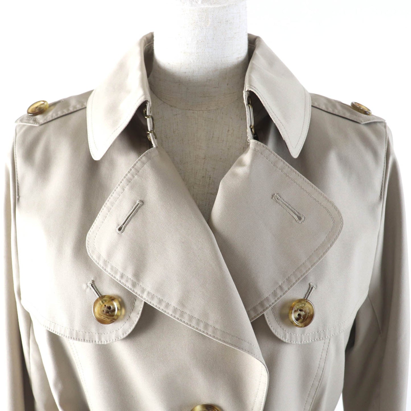 Burberry London Trench Coat Polyester Cotton Trench Coat