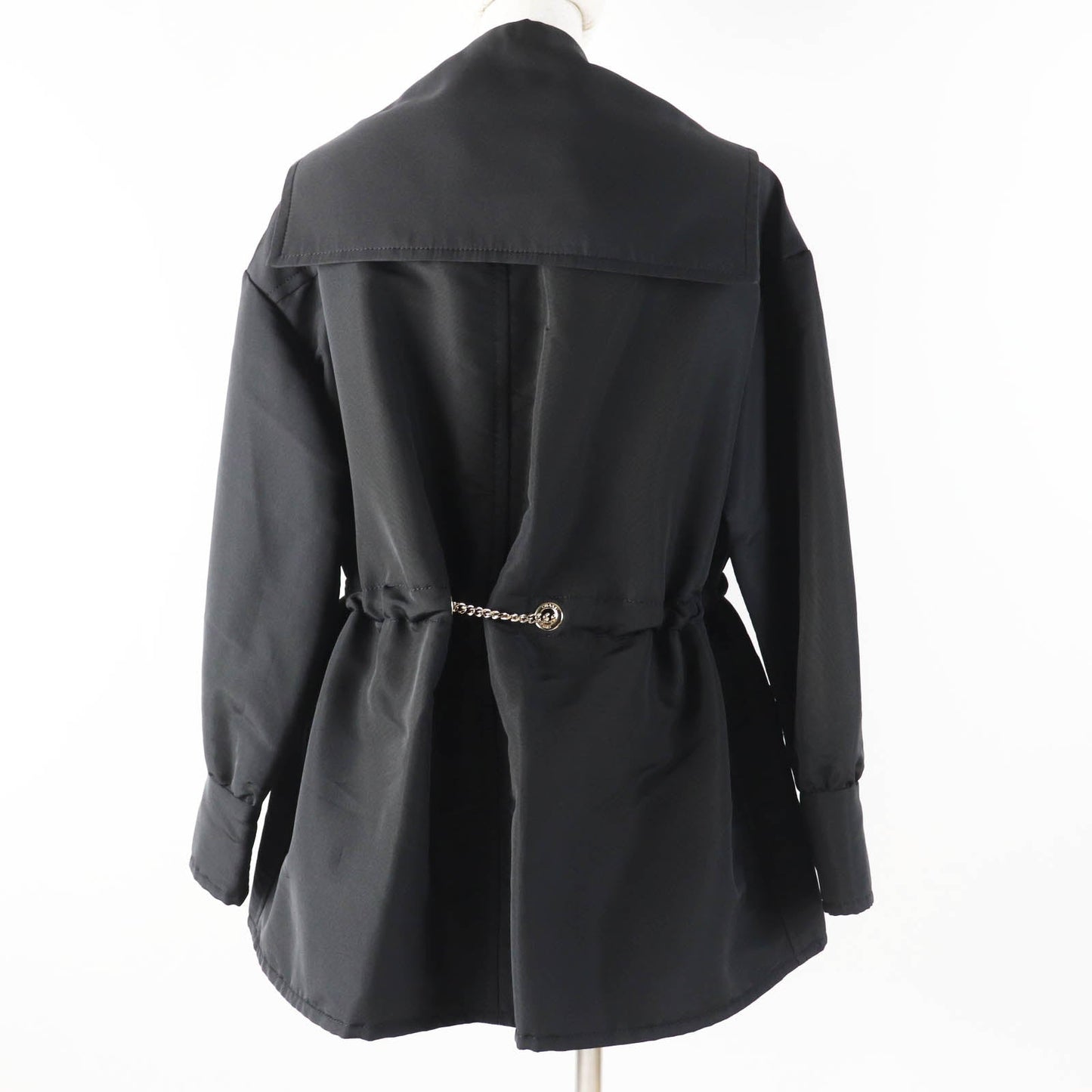 Chanel COCO MarkChain Silk Polyester Hoodie Jacket