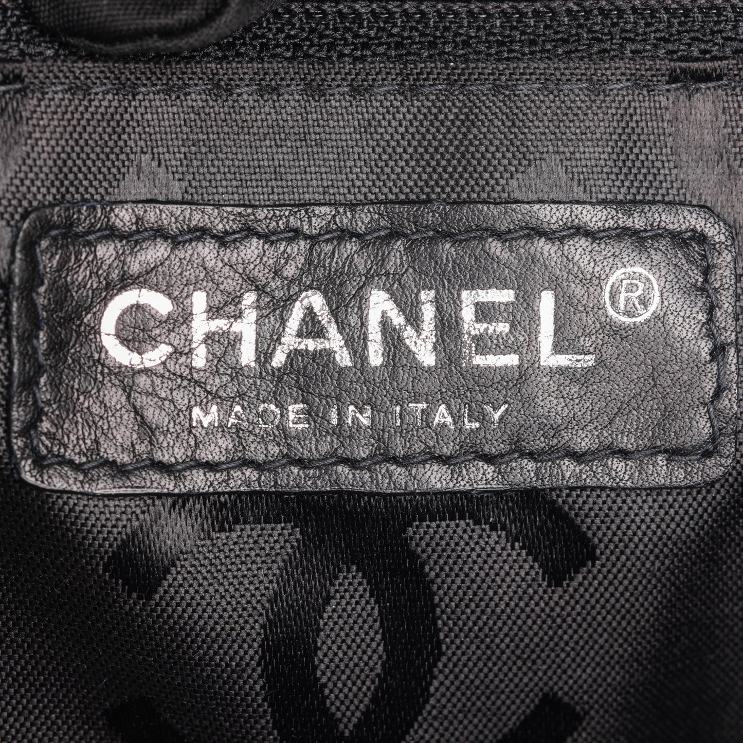 Chanel Pink & Black Quilted Lambskin Cambon Shoulder Pochette Shoulder Bag