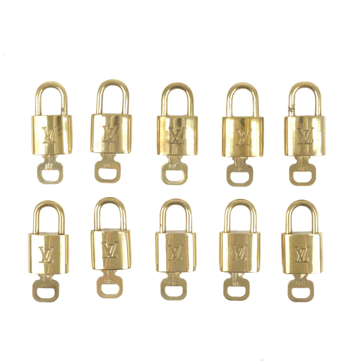 Louis Vuitton Set of 10 Lock & Key Cadena Key Lock