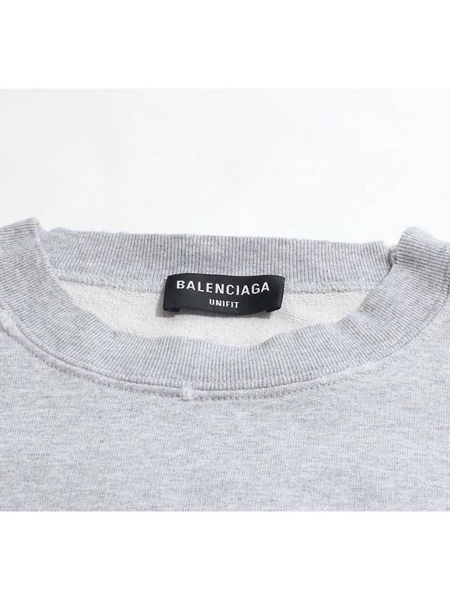 Luxury Balenciaga FBI Logo Sweatshirt Grey