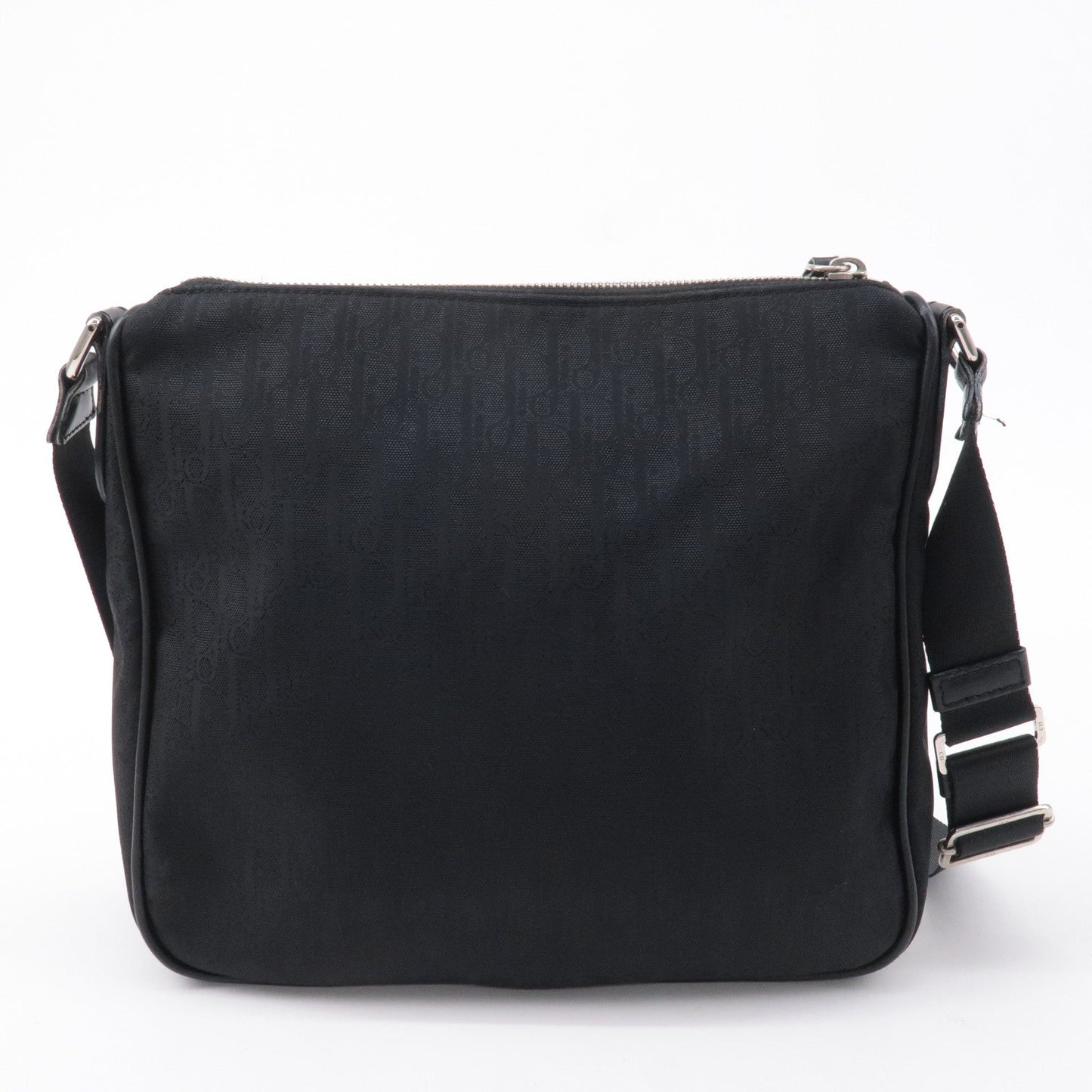 Christian Dior Lovely Canvas Leather Shoulder Bag Black