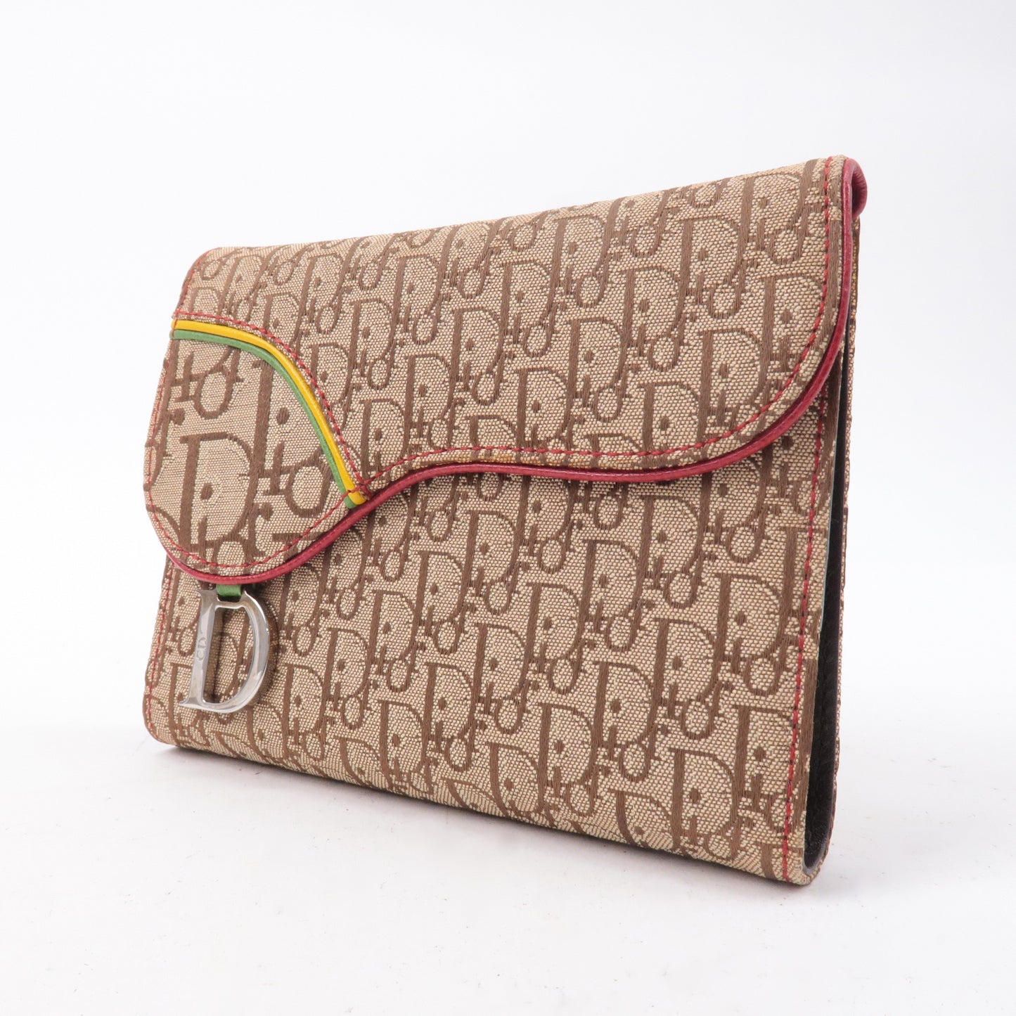Christian Dior Rasta Trotter Canvas Leather Planner Cover Beige