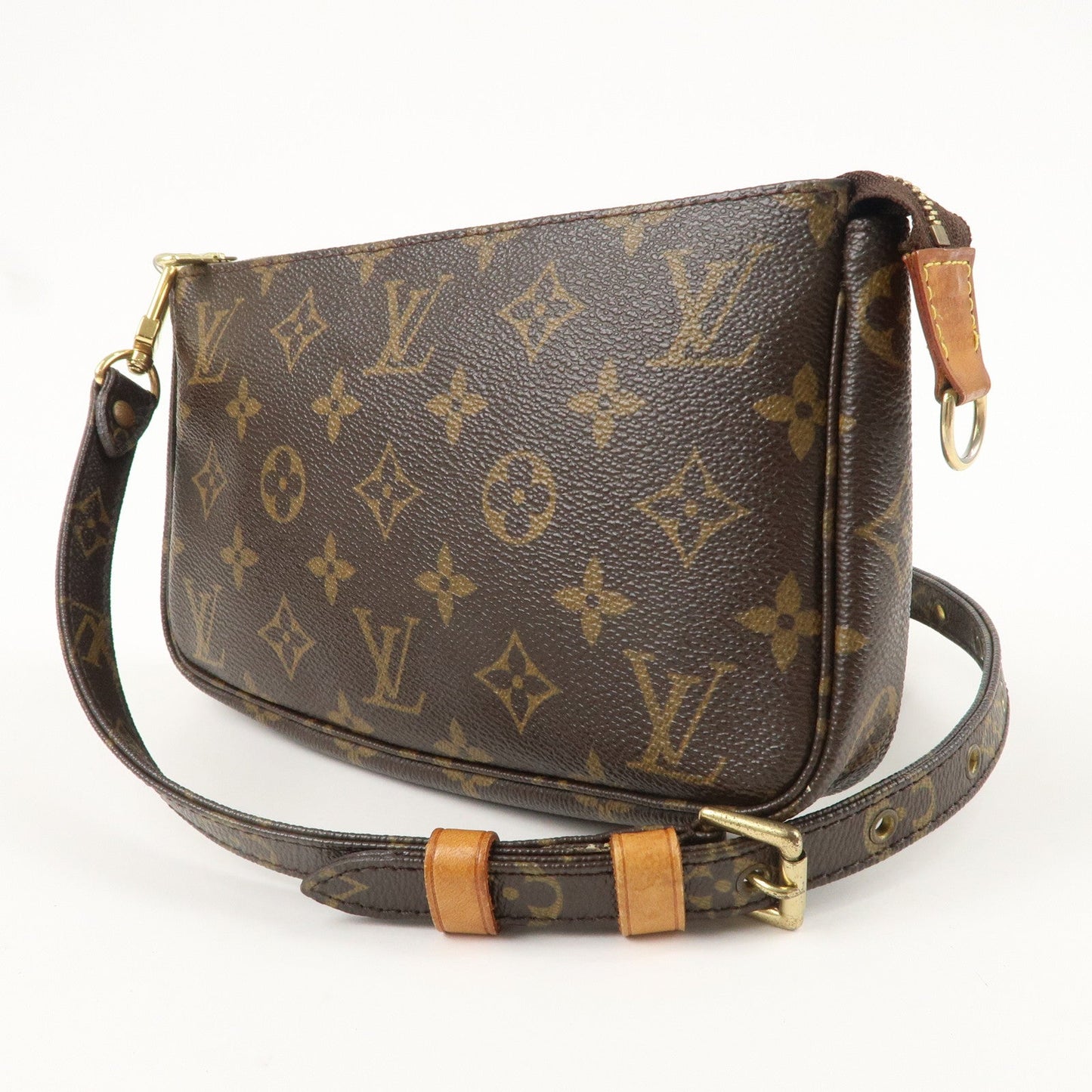 Louis Vuitton Monogram Pochette Accessoires & Strap M51980 J52315