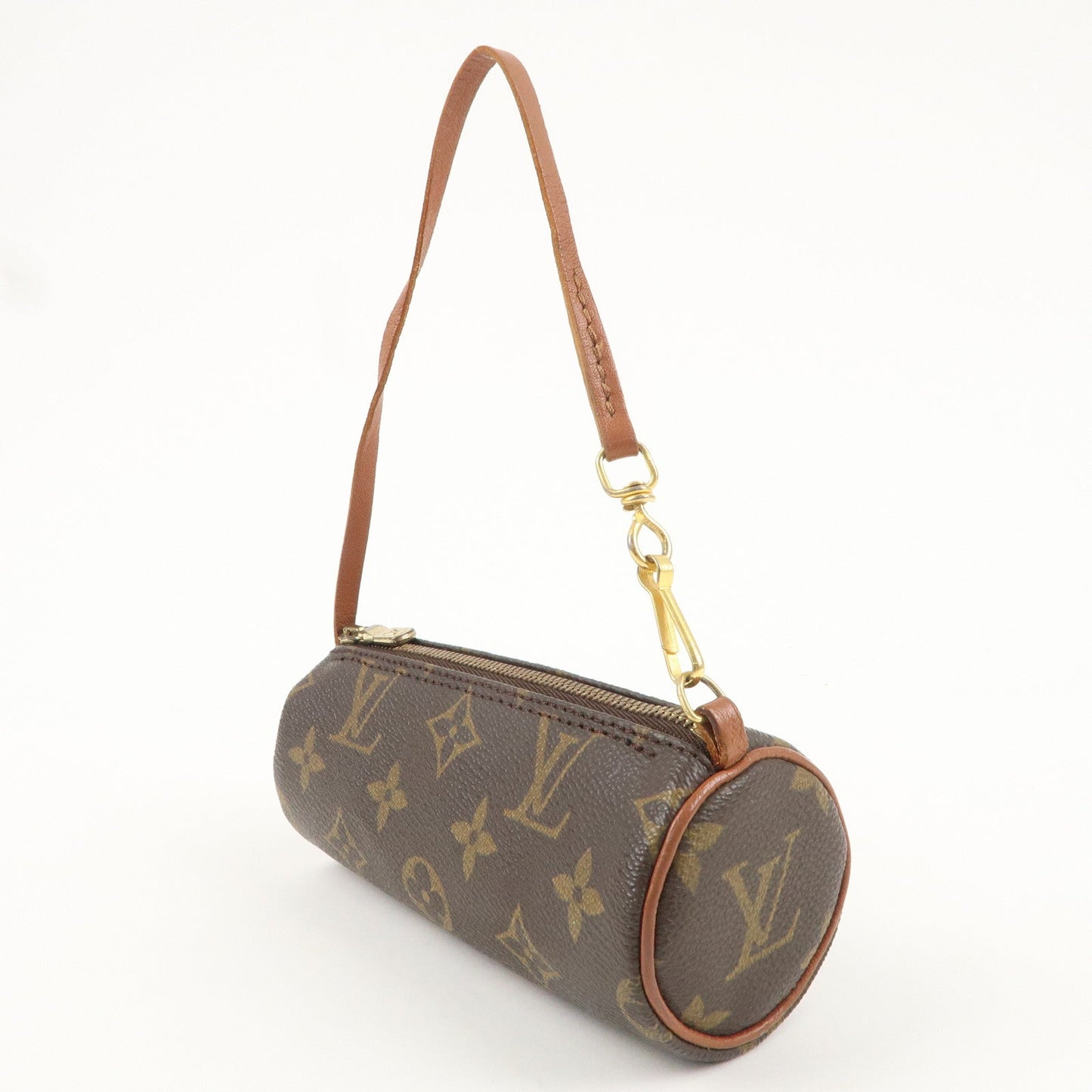 Louis Vuitton Monogram Mini Pouch for Papillon Bag Old Style Brown