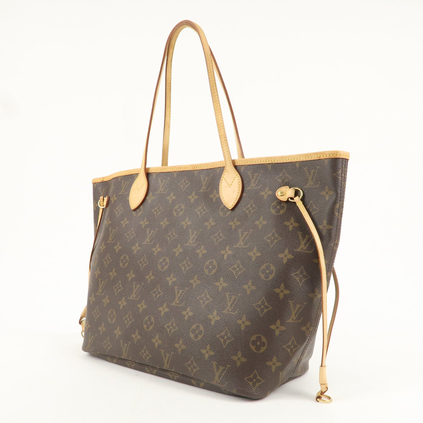 Louis Vuitton Monogram Neverfull MM Tote Bag Brown M40156