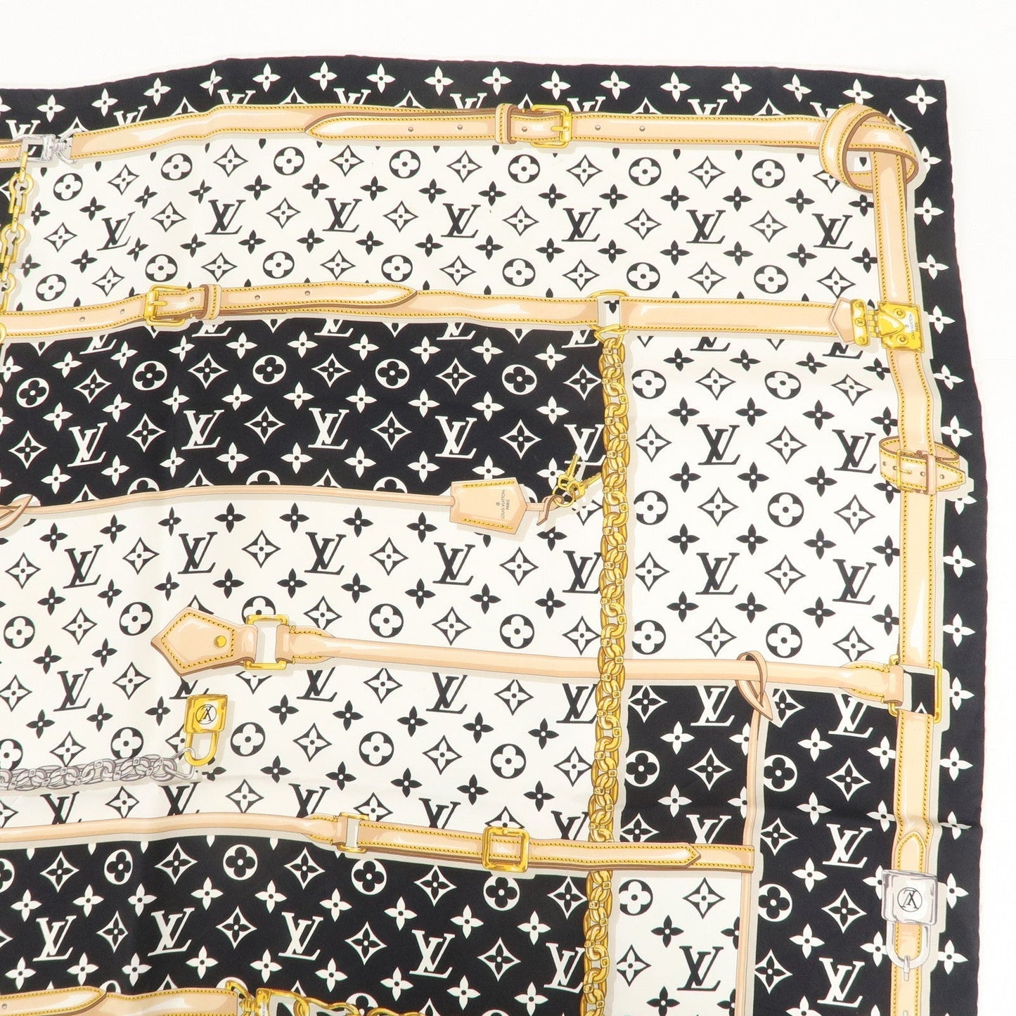 Louis Vuitton Carre Monogram Confidential Scarf Silk M78667