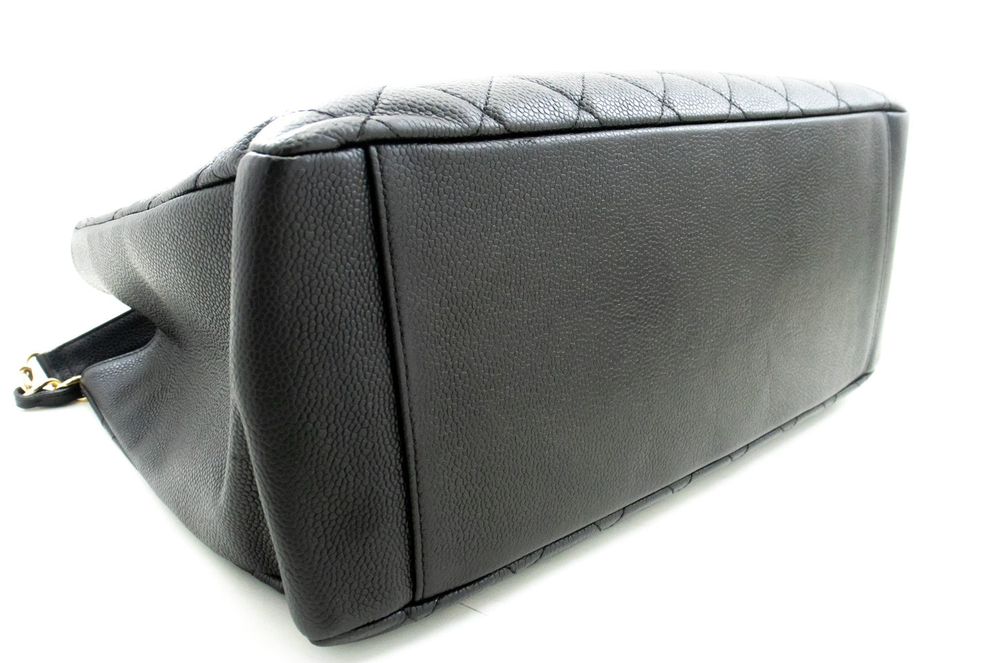 CHANEL Caviar GST 13" Grand Shopping Tote Chain Shoulder Bag Black