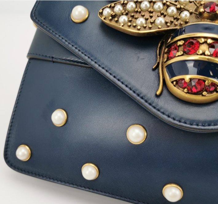 Gucci Broadway bag Blue cm