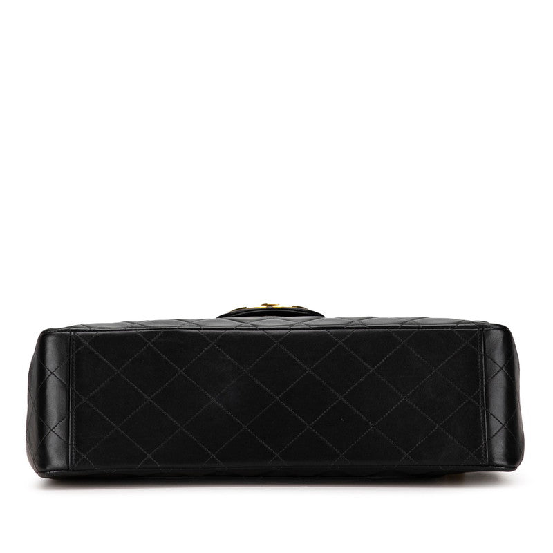 CHANEL DECA MATRASSES 34 COCOMARK CHAIN SHOLDER BAG BLACK Lambskinkin LADY CHANEL CHANEL