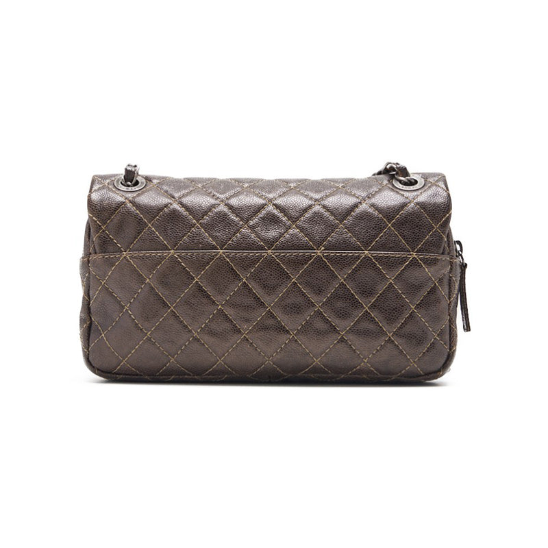 CHANEL CHANEL Matrasse Chain Shoulder Caviar S Brown (Silver G ) Shoulder Bag Mini Shoulder Bag Shoulder Bag Hybrid 【 Ship】 Honeymoon Online