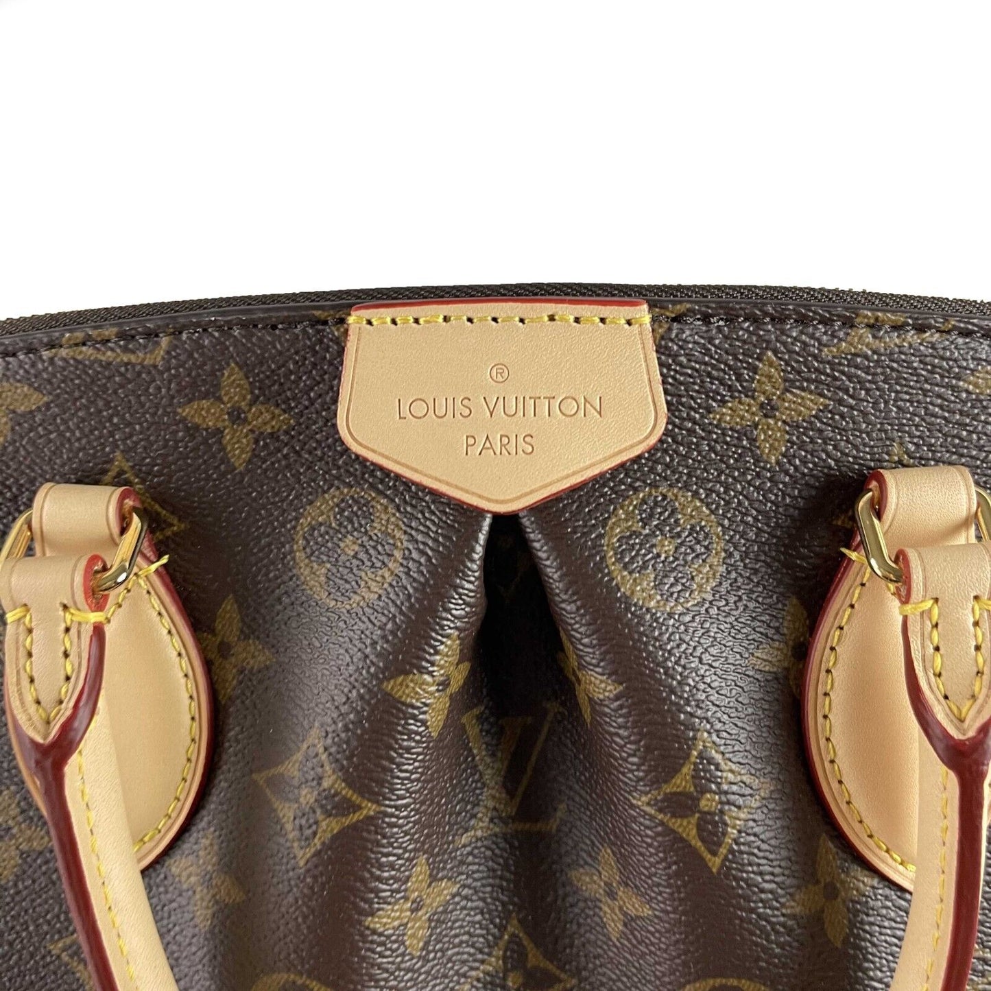 LOUIS VUITTON Excellent Boetie MM Brown Handbag