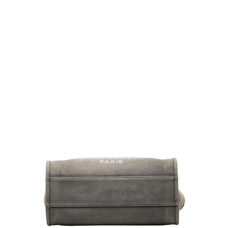CHANEL DOVILLE MEDIUM Tote MM SHOLDER BAG TORTE BAG GREY BLACK CANVES LEADER LADY CHANEL CHANEL