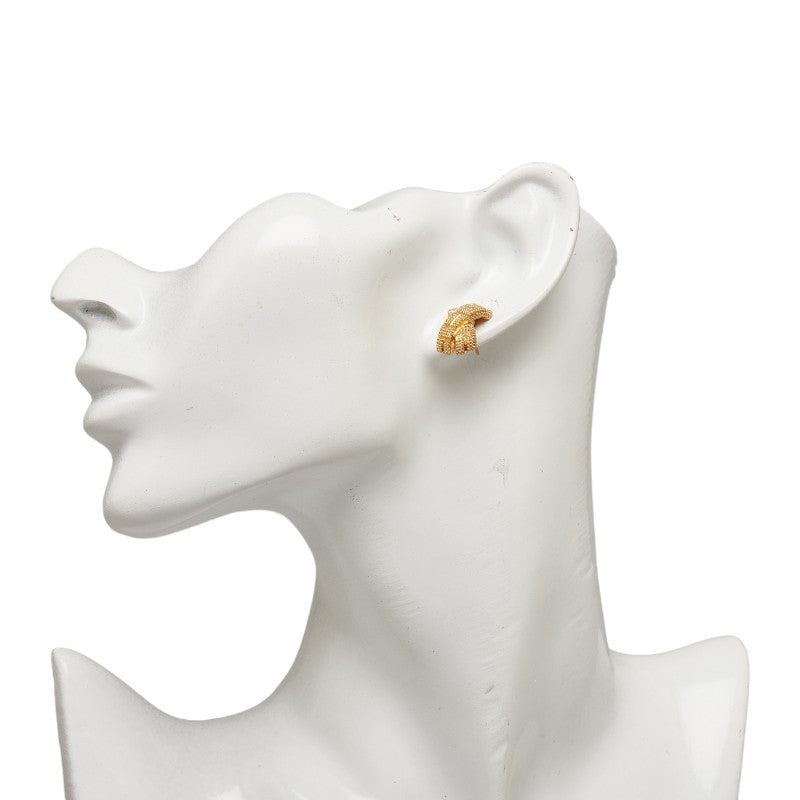 Crossed Stud Earrings