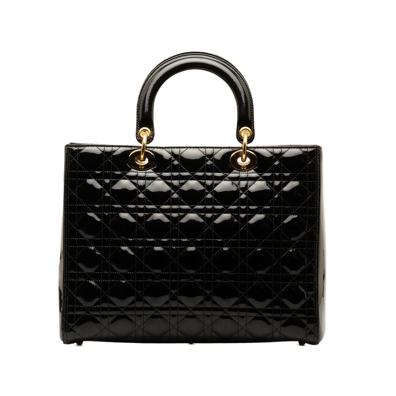 Large Cannage Patent Leather Lady Dior