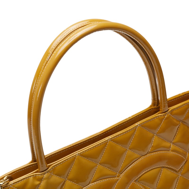 Chanel Matelasse Reissue Tote Enamel Leather Tote Bag