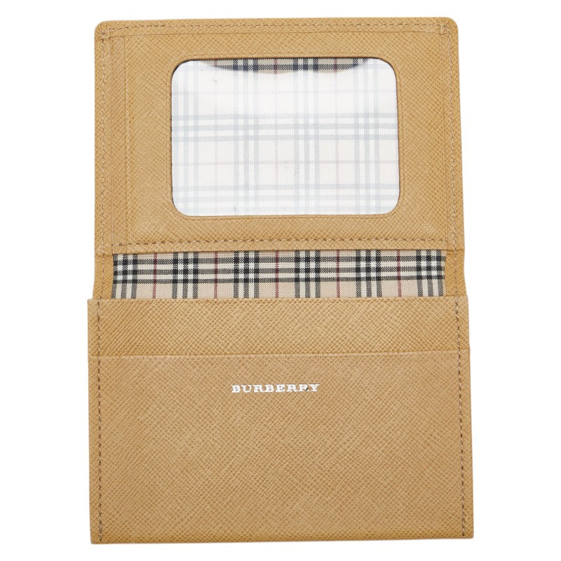 Burberry Nova Check Leather Card Case
