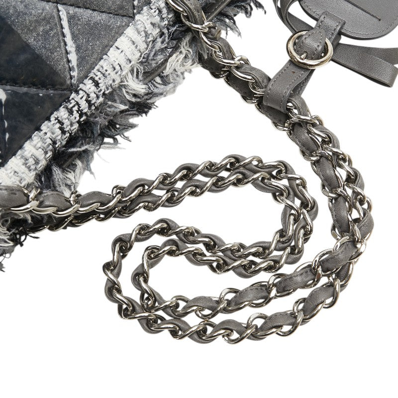 Chanel Matelasse Vinyl Tweed Tote Bag