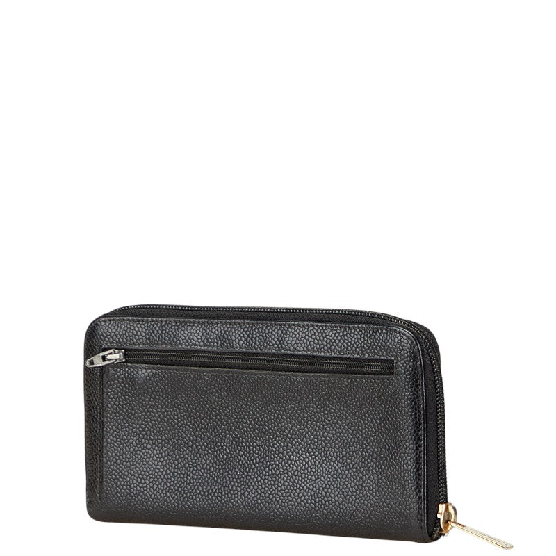 Chanel Coco Mark Caviar Long Wallet