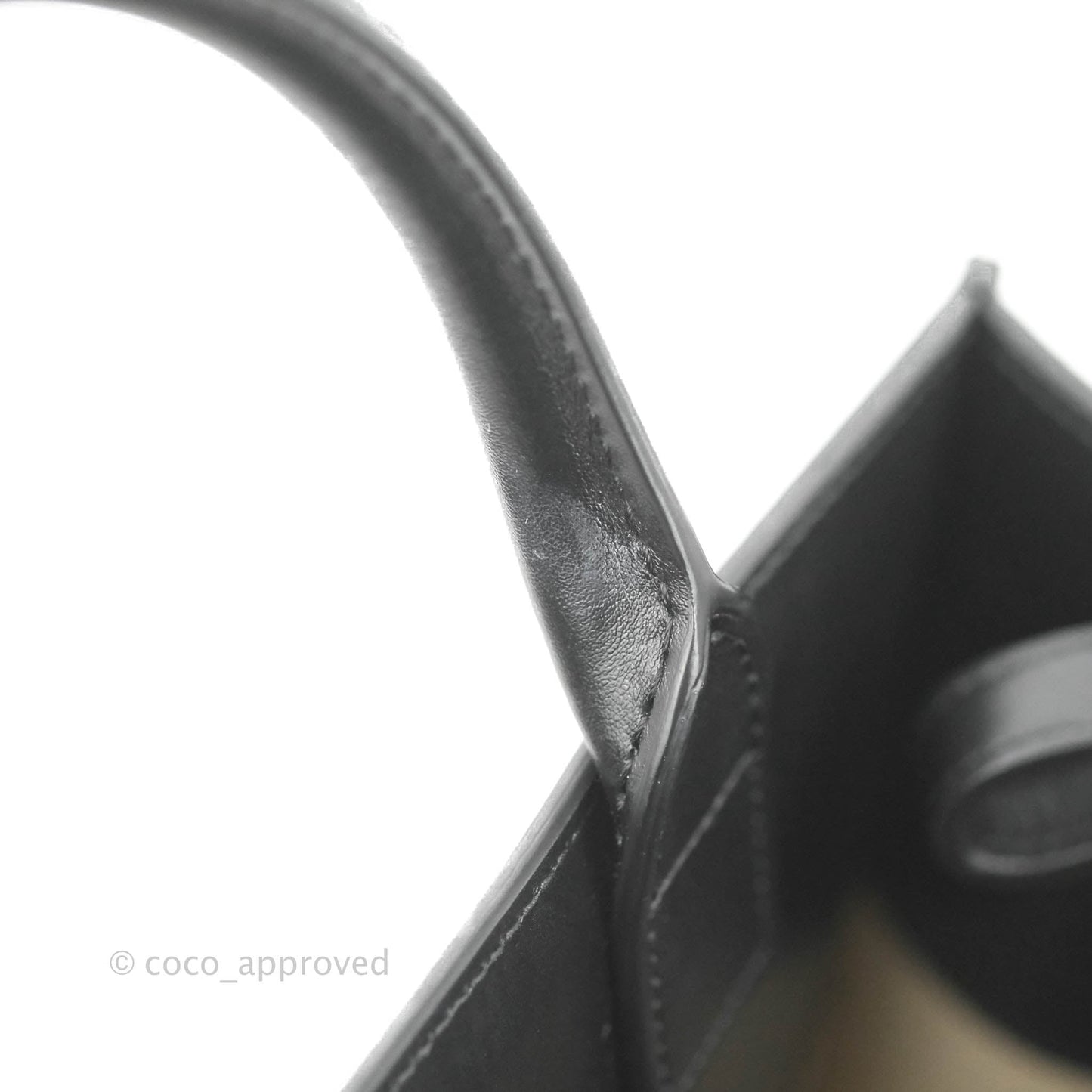 Celine Small Cabas Vertical Tote Triomphe Embroidery Black Textlie