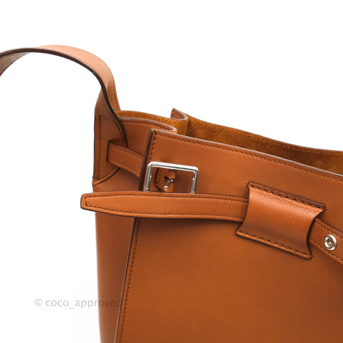 Celine Long Strap Big Bag Brown Bucket Calfskin