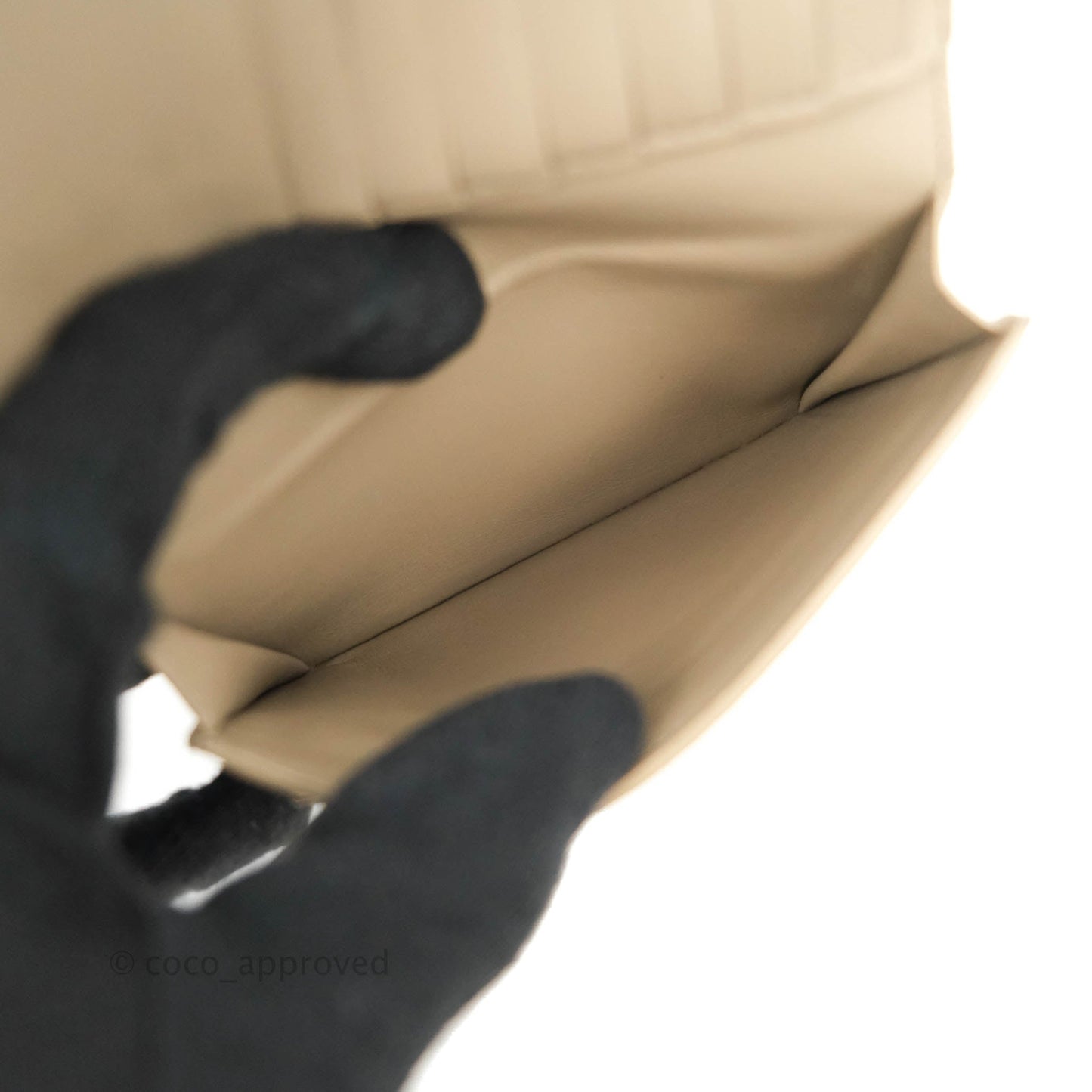 Celine Strap Medium Wallet Grained Leather Blue/Taupe