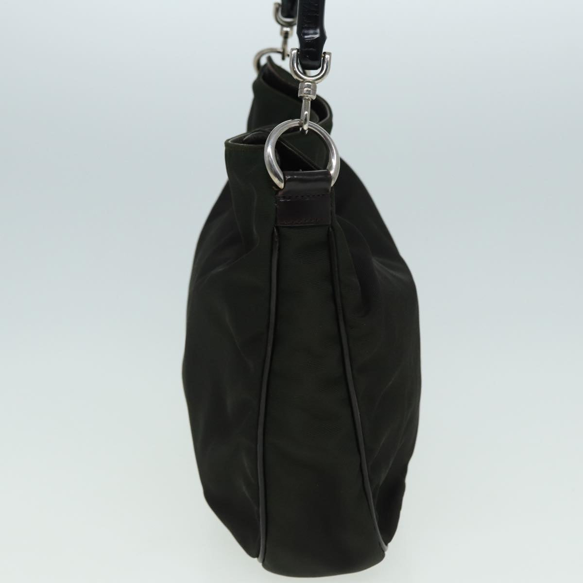 Gucci Bamboo Khaki Synthetic Handbag