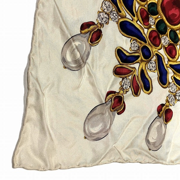 Chanel Silk Jewelry Motif Scarf