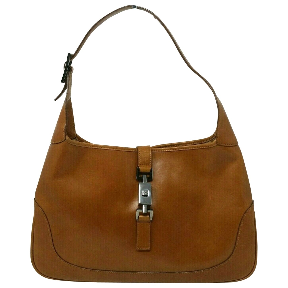 Gucci jackie vintage brown leather handbag