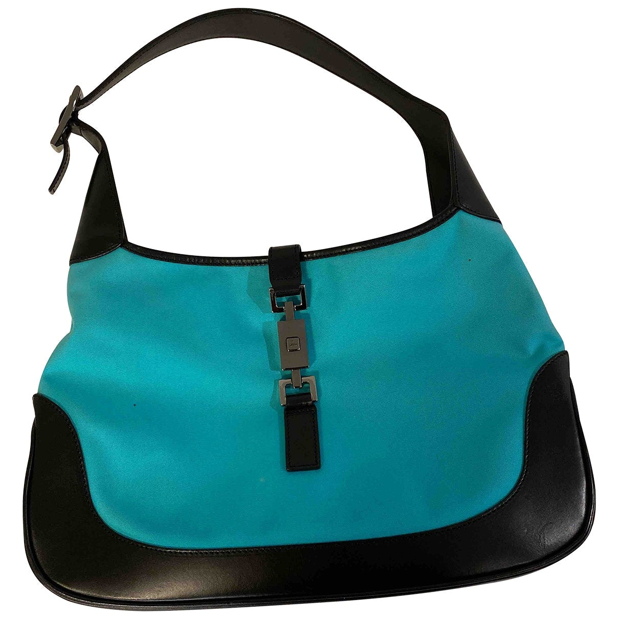 Gucci jackie vintage turquoise cloth handbag