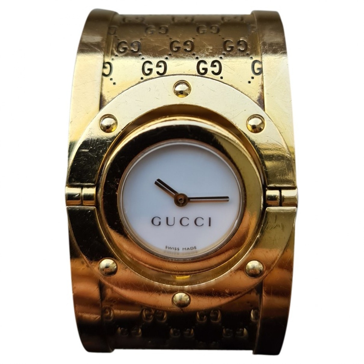 Gucci twirl gold watch