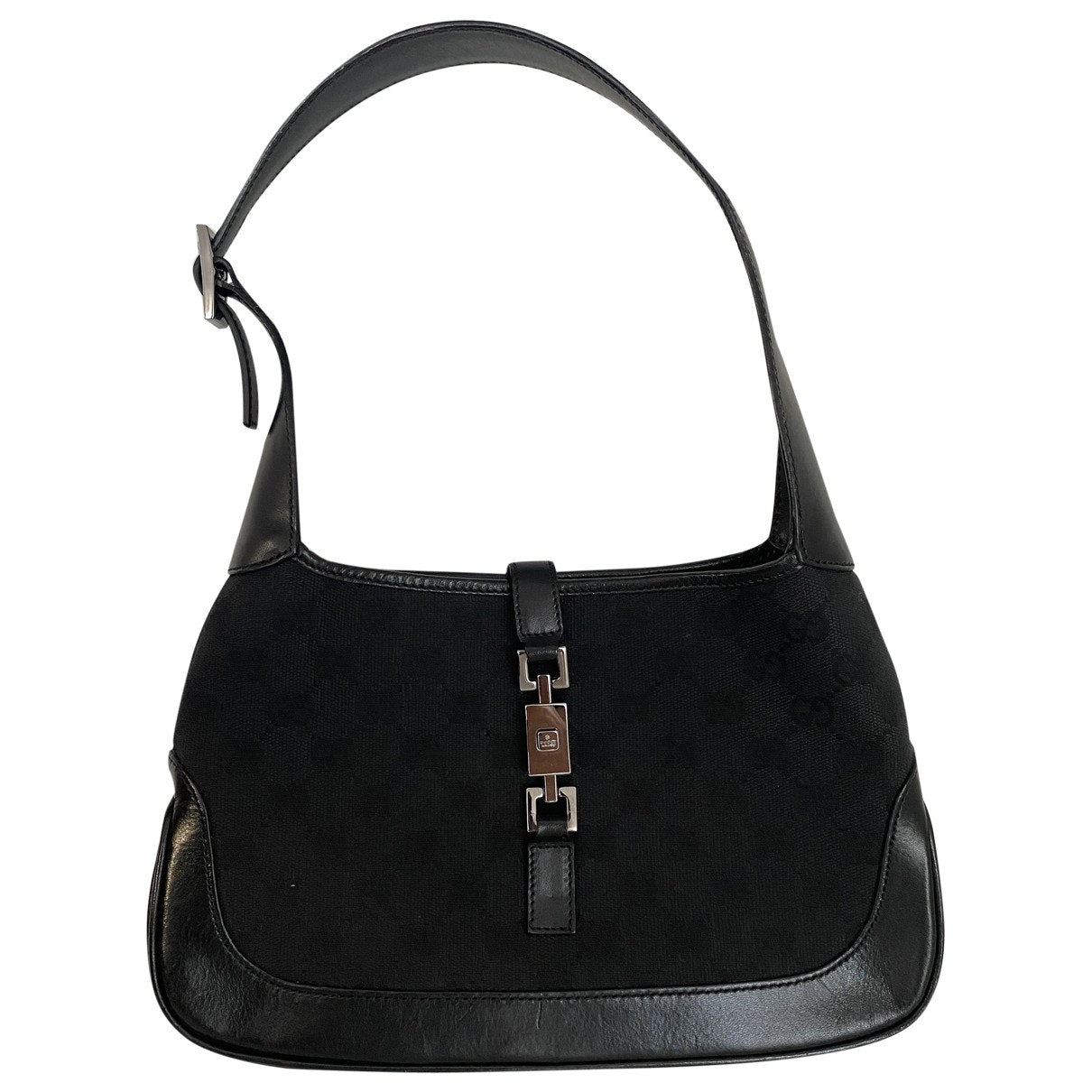 Gucci jackie vintage black cloth handbag