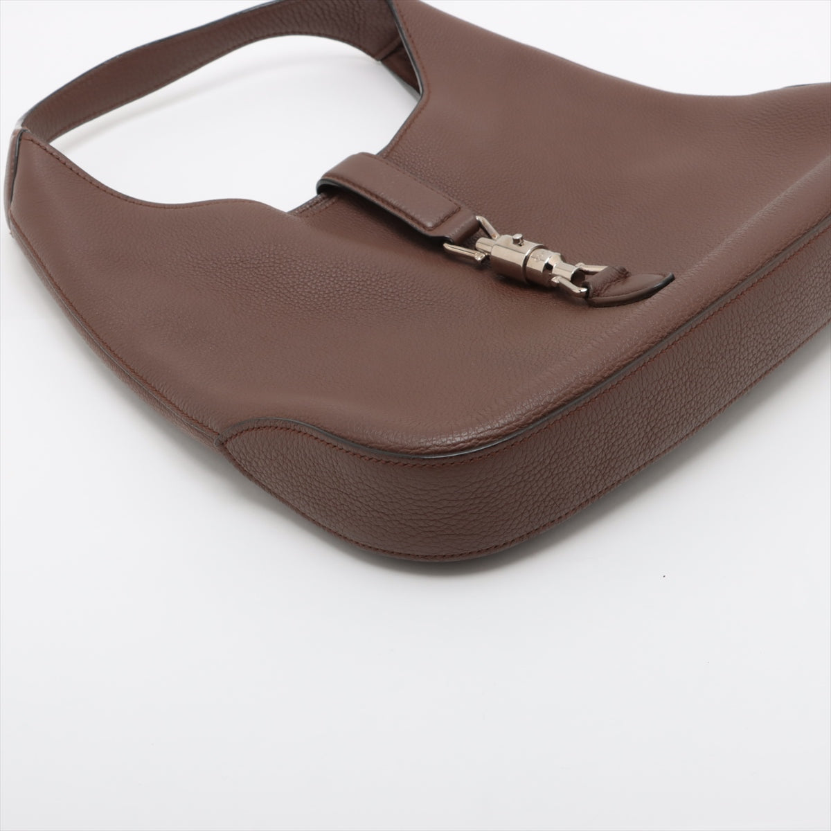 Gucci Leather Shoulder Bag Brown 365458