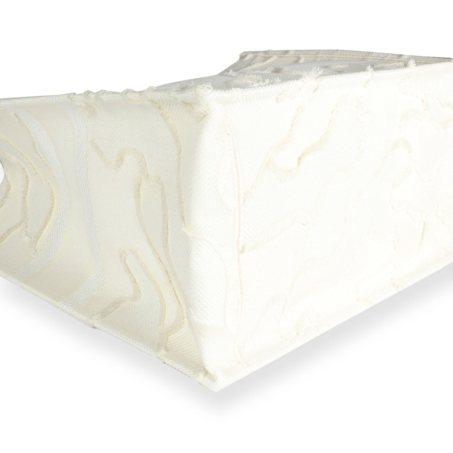 CHRISTIAN DIOR White Camouflage Embroidery Large Book Tote