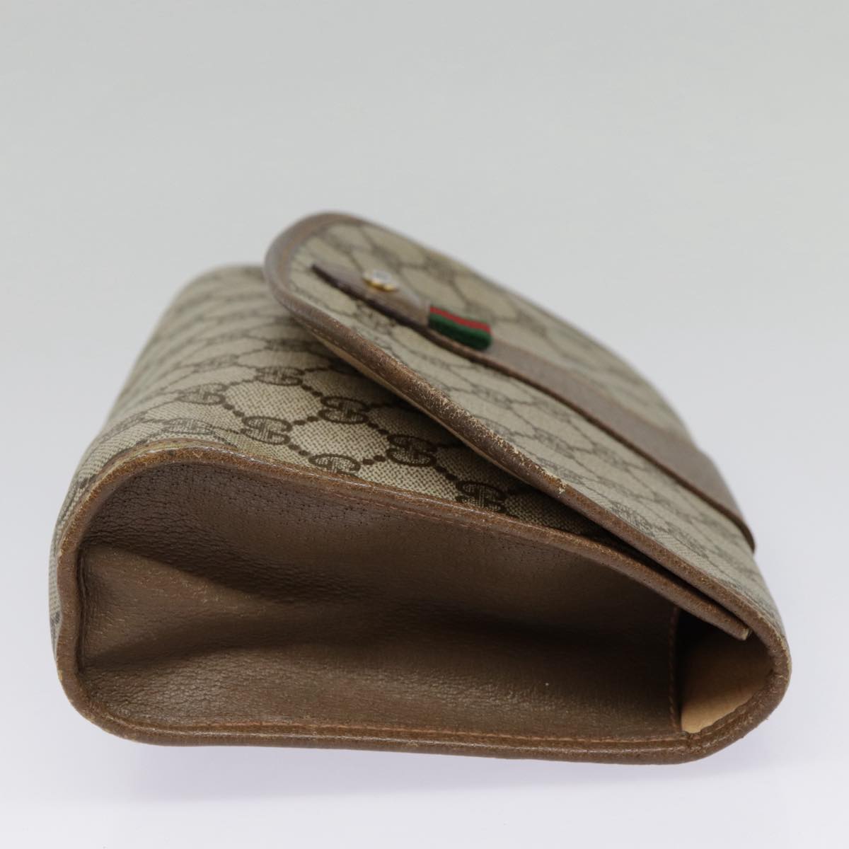 Gucci Ophidia Beige Canvas Clutch Bag