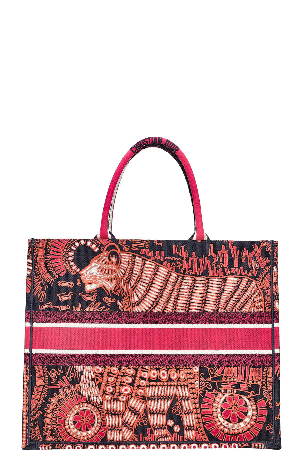 CHRISTIAN DIOR Book Tote Large Tiger Pink