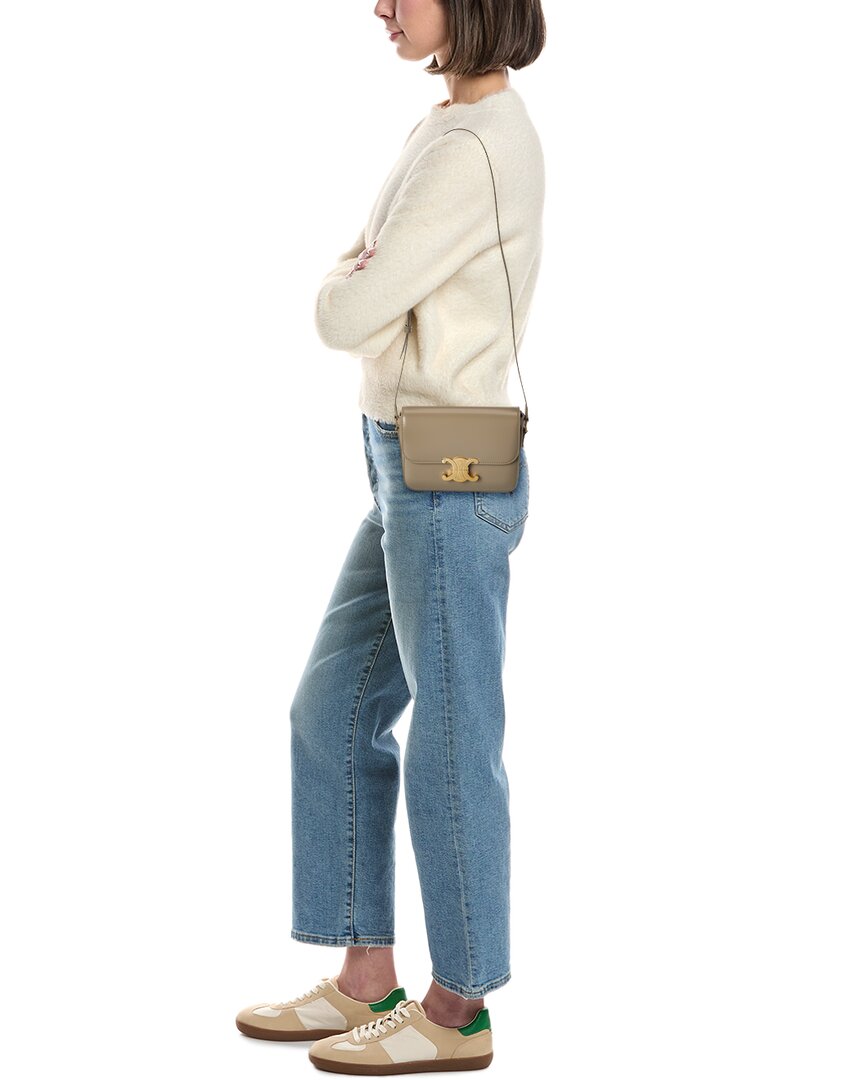 Celine Teen Triomphe Leather Shoulder Bag