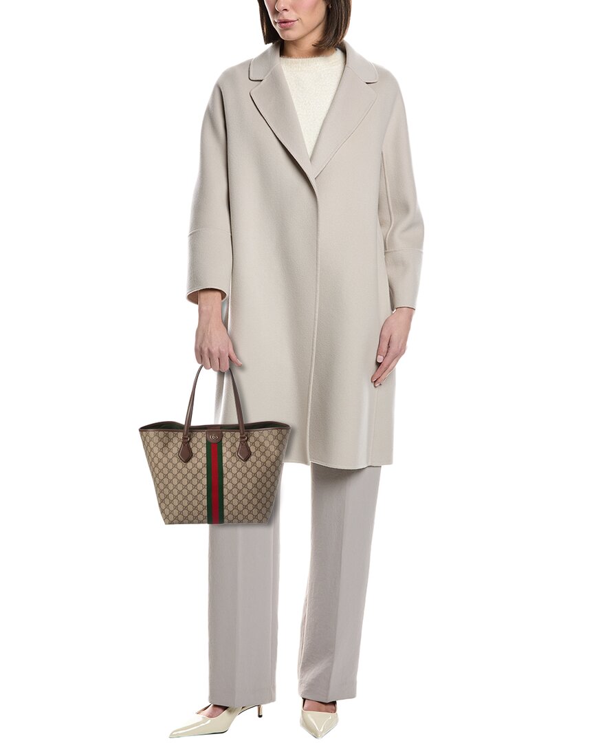 Gucci Ophidia Large Gg Supreme Canvas & Leather Tote