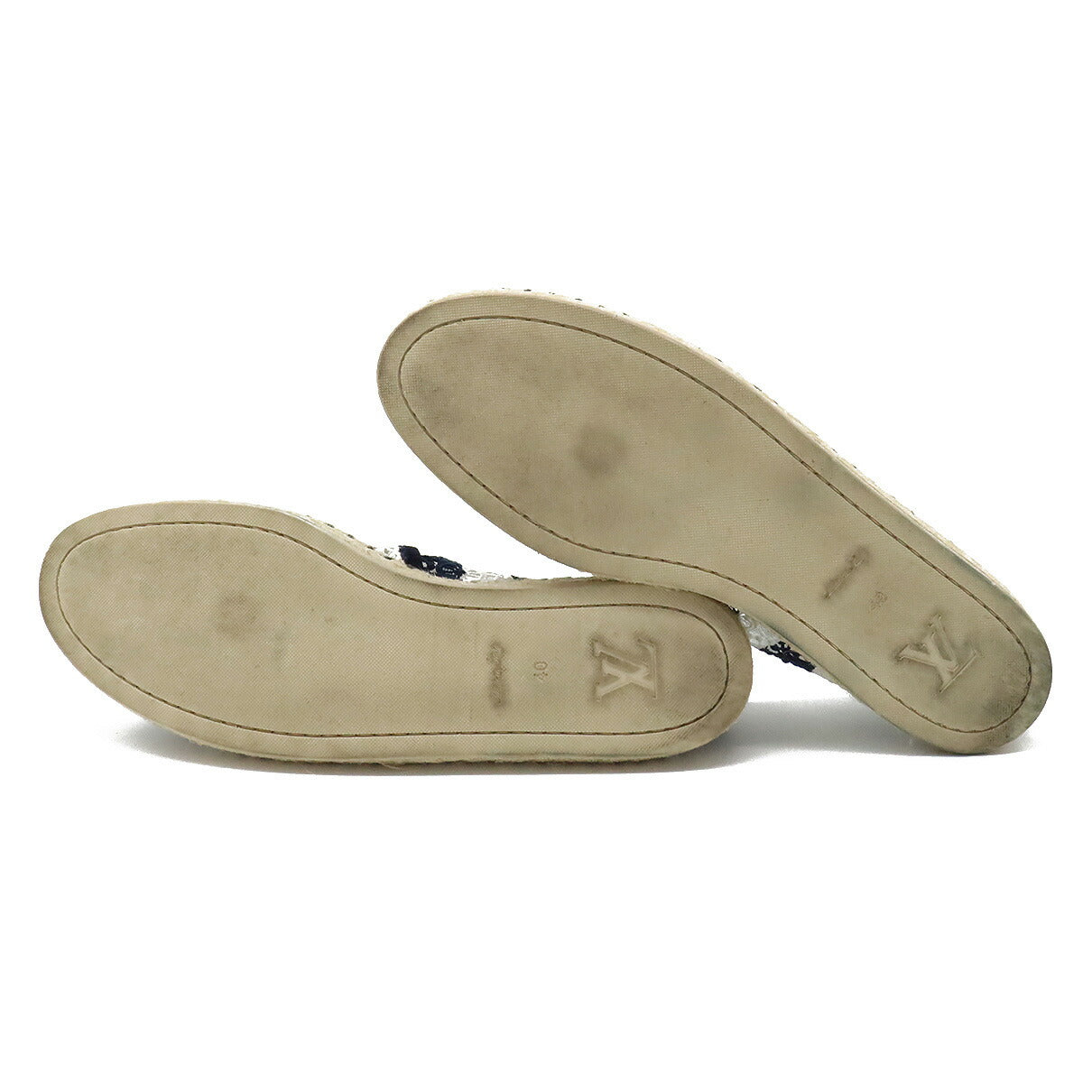 Chanel Lace Espadrille Flat Shoes Slip-on